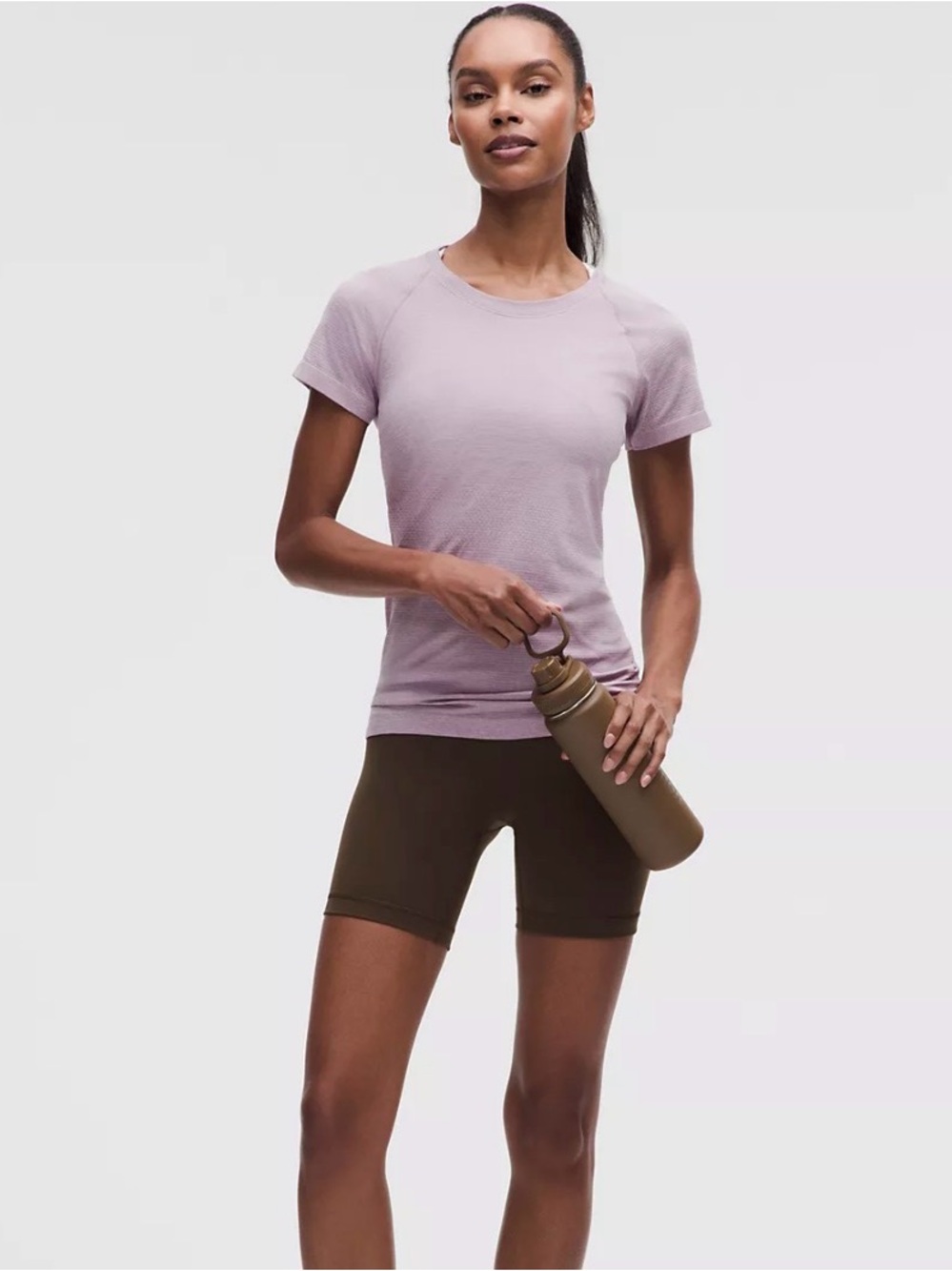 lululemon swiftly Short Sleeve Tee in Light Lavender